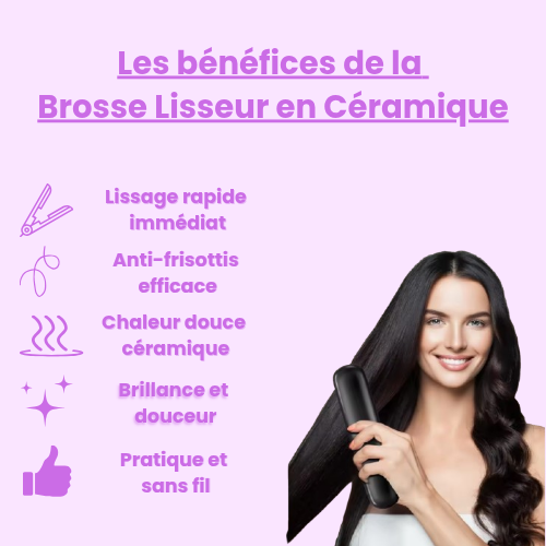 Brosse à Cheveux Droite Portable™