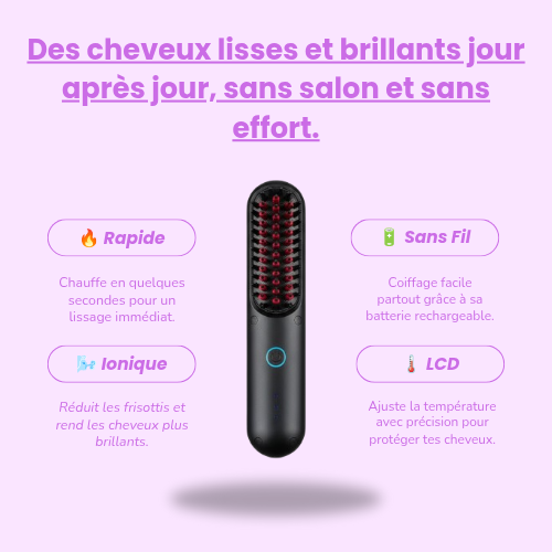 Brosse à Cheveux Droite Portable™